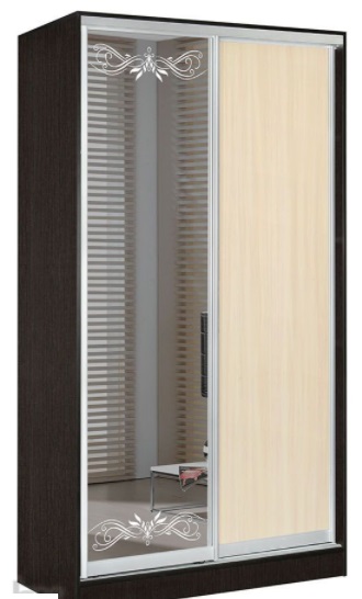 Фото Шкаф-купе Оскар 1.6 (1,2х0,6х2,4 - 2 двери) от производителя Мебель Маркет в Щёлкино по цене 42 430 ₽