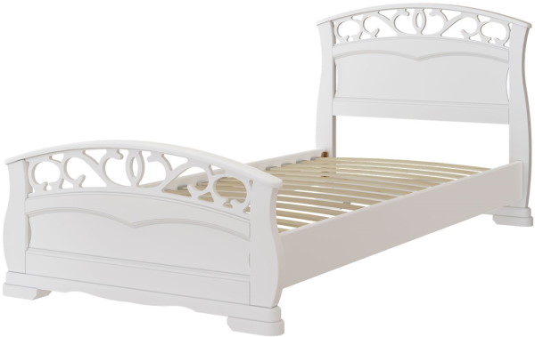 Фото Кровать односпальная Грация-1 (СМ 90х200) без основания с универсальными царгами от производителя Браво-мебель в Щёлкино по цене 18&nbsp;520 ₽