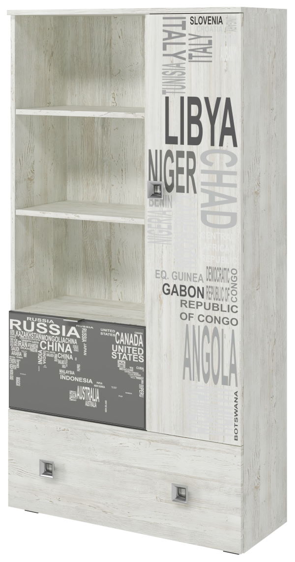 Фото Шкаф книжный Поло от производителя Регина в Щёлкино по цене 9&nbsp;430 ₽