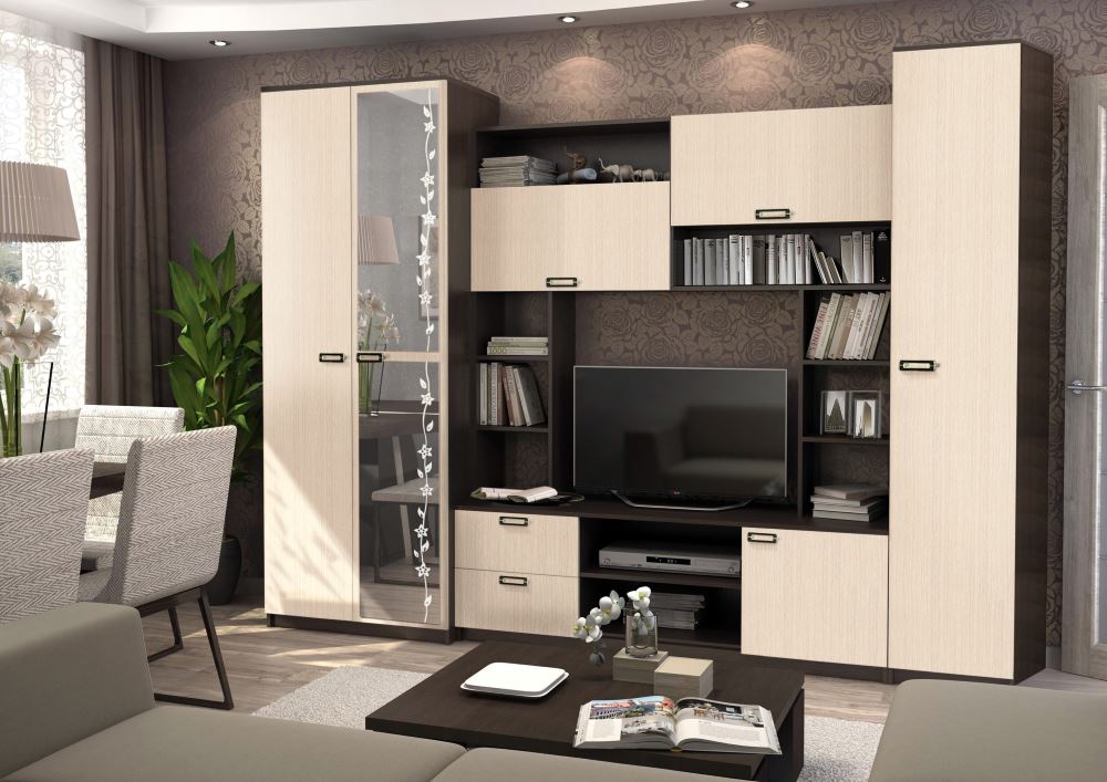 Фото Стенка Аллегро вар.№6 ЛДСП от производителя Диал в Щёлкино по цене 20&nbsp;050 ₽