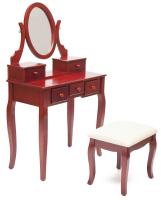 Фото tualetnye-stoliki стол туалетный с пуфом ny-v3023  производитель Tetchair