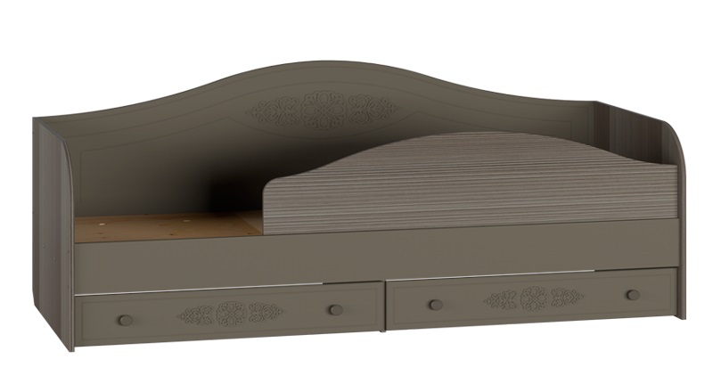 Фото Кровать односпальная Ассоль плюс АС-10 (СМ 80х200) комплектуется настилом от производителя Компасс в Щёлкино по цене 27 800 ₽