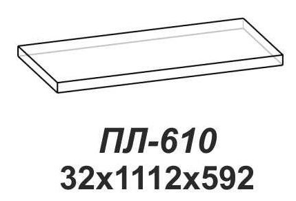 Фото Полка Лотос ПЛ-610 от производителя Сантан в Щёлкино по цене 1 390 ₽