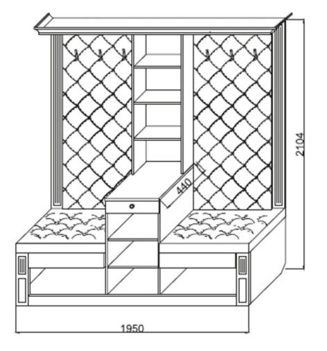 Фото Прихожая Визит-2 К-3 от производителя Марибель в Щёлкино по цене 37 270 ₽