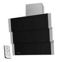 Вытяжка наклонная Cascada 90 (900х415хh1100(1400)) (Материал Металл/Стекло , Цвет Металлик/Черный) в Щёлкино от производителя в интернет магазине Планета Комфорта Вытяжка наклонная Cascada 90 (900х415хh1100(1400)) (Материал Металл/Стекло , Цвет Металлик/Черный) в Щёлкино от производителя