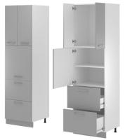 Кухня Монс пенал ПСВ-62 (белый, графит,(Леко)) в Щёлкино от производителя 