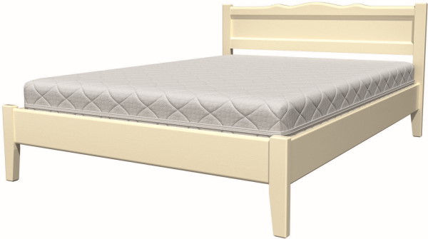 Фото Кровать двуспальная Карина-7 (СМ 140х200) без основания с универсальными царгами от производителя Браво-мебель в Щёлкино по цене 14 520 ₽