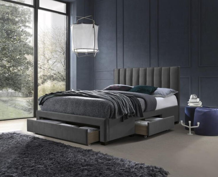 Фото Кровать двуспальная Halmar Grace (СМ 160х200) c ортопедическим основанием от производителя Halmar  в Щёлкино по цене 62&nbsp;380 ₽