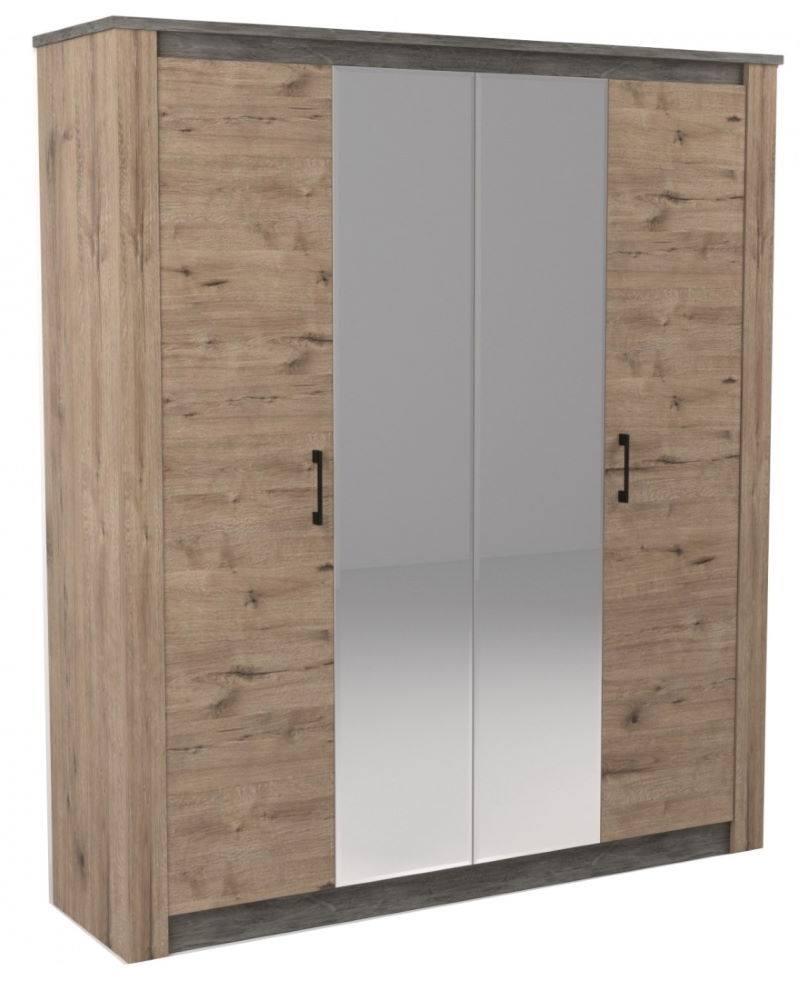 Фото Шкаф Денвер (192) четырехдверный от производителя СБК в Щёлкино по цене 46&nbsp;000 ₽