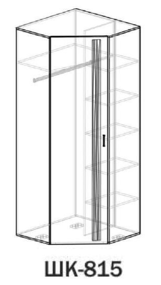 Фото Шкаф Лотос ШК-815 (70) угловой от производителя Сантан в Щёлкино по цене 8 640 ₽