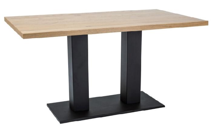 Стол обеденный Signal Sauron (1,8) (металл, шпон-дуб,  черный (Signal) )