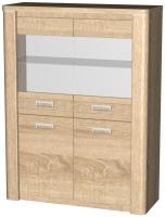 Фото spalnya-modulnaya-magnoliya пенал со стеклом низкий магнолия гм-05 производитель СБК