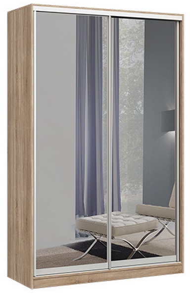 Фото Шкаф-купе Оскар 2.1 (1,5х0,6х2,2 - 2 двери) от производителя Мебель Маркет в Щёлкино по цене 42 800 ₽