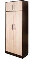 Шкаф Диана-4 №3 (80) двухдверный  (венге, дуб молочный,(Росток)) в Щёлкино от производителя 