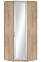 Шкаф Ивушка-10 (91) с зеркалом угловой (черный ясень , акация белая,(Марибель)) в Щёлкино от производителя 