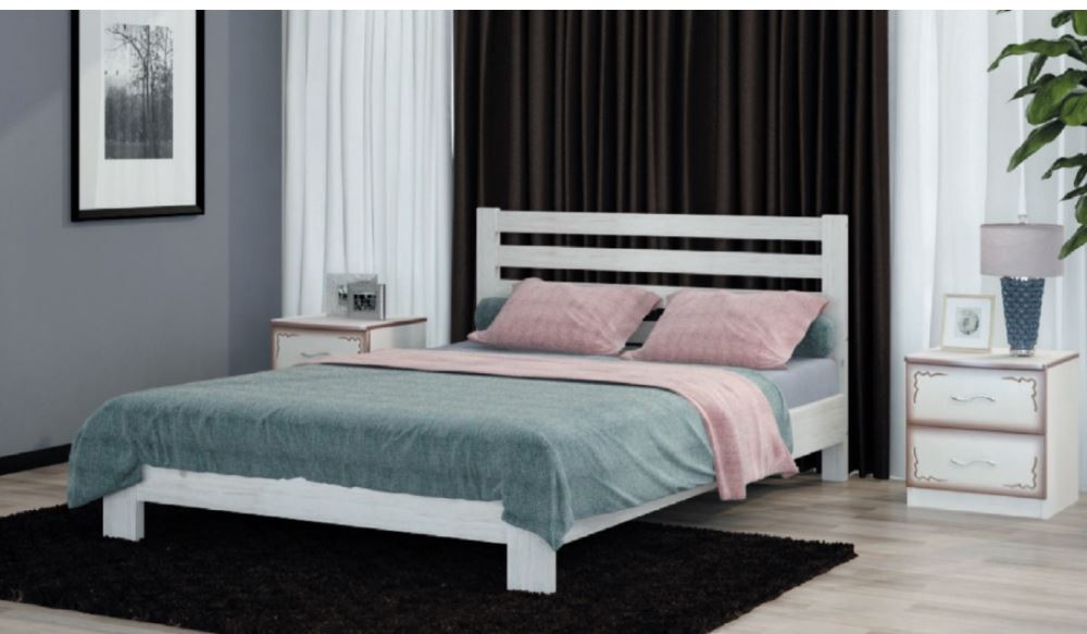 Фото Кровать односпальная Вероника (СМ 90х200) без основания с универсальными царгами от производителя Браво-мебель в Щёлкино по цене 13 070 ₽