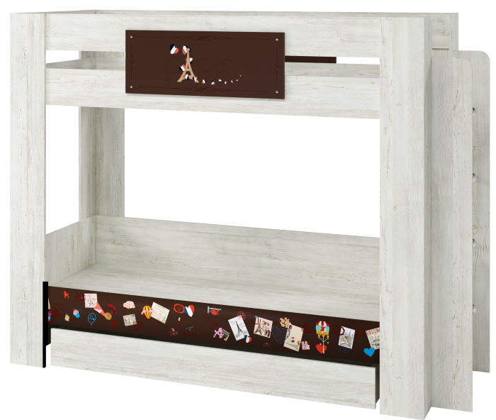 Фото Кровать двухярусная Поло (СМ 80х200) с настилом от производителя Регина в Щёлкино по цене 21 520 ₽