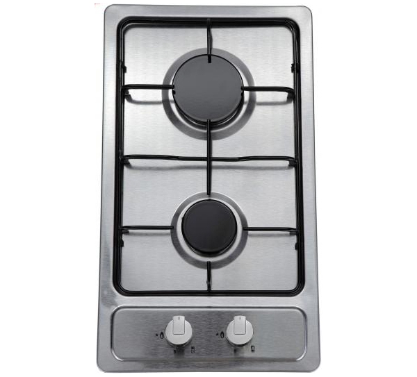 Фото Варочная поверхность газовая 2-х конф. VENTOLUX HG320 EES INOX 2 (600х520хh43) от производителя  в Щёлкино по цене 9 050 ₽