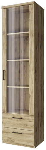 Фото Шкаф с витриной 1V2S Дорсет (Doorset) от производителя Анрэкс в Щёлкино по цене 16 980 ₽