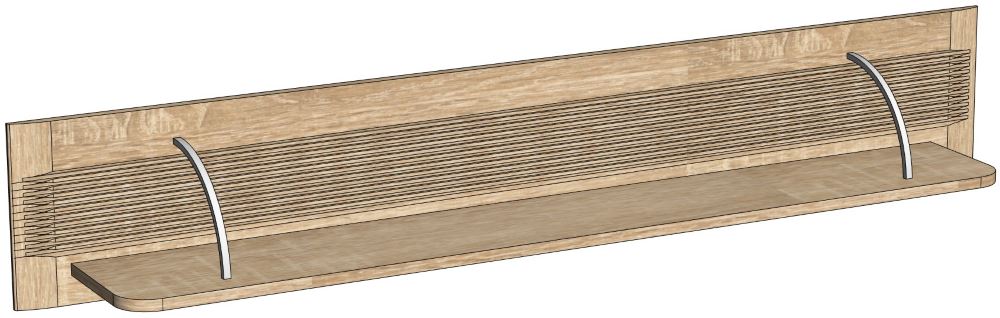 Фото Полка навесная Магнолия ГМ-11 от производителя СБК в Щёлкино по цене 3 240 ₽