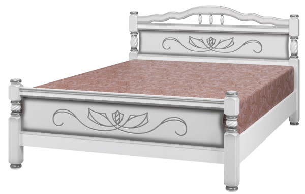 Фото Кровать односпальная Карина-5 (СМ 120х200) без основания с универсальными царгами от производителя Браво-мебель в Щёлкино по цене 16&nbsp;840 ₽