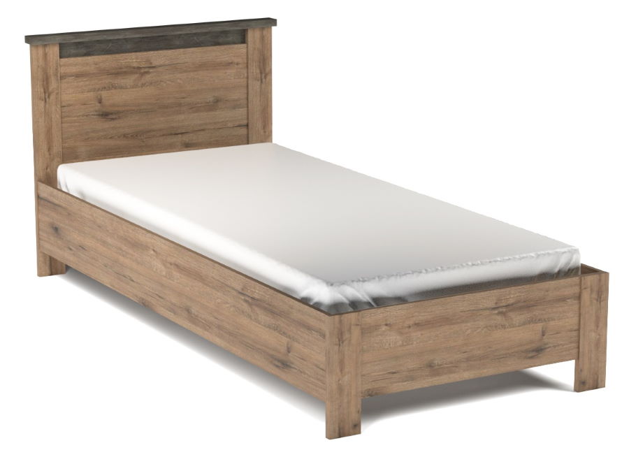 Фото Кровать односпальная Денвер (СМ 90х200) без основания от производителя СБК в Щёлкино по цене 10&nbsp;560 ₽