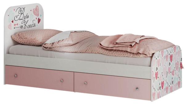 Фото Кровать детская Малибу КР-10 Light (СМ 80х186) с ящиками от производителя БТС  в Щёлкино по цене 12 740 ₽