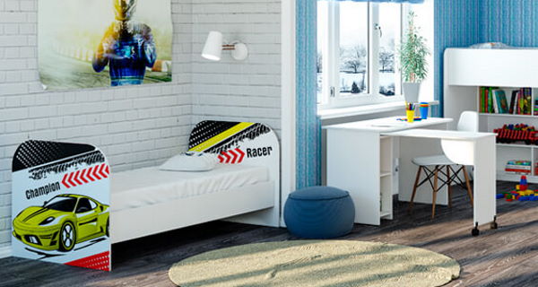 Фото Кровать детская Тойс КР-08 (СМ 80х180) от производителя БТС  в Щёлкино по цене 9 710 ₽