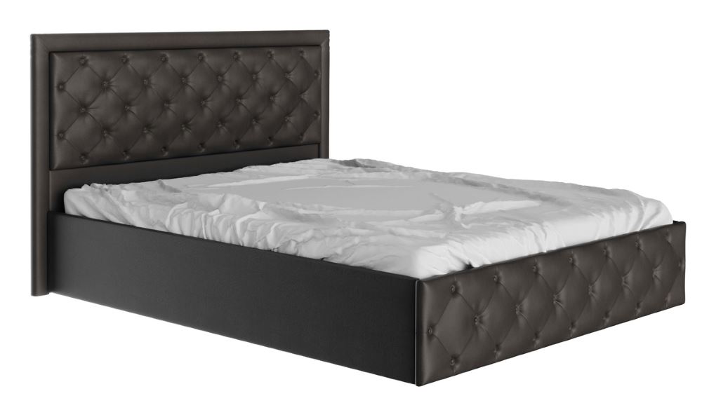 Фото Кровать двуспальная Мишель (СМ 160х200) с подъемным механизмом (пуговицы) от производителя Бон-мебель в Щёлкино по цене 33&nbsp;480 ₽