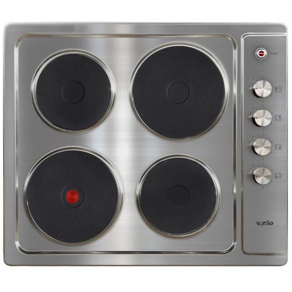 Фото Варочная поверхность электрическая 4-х конф. VENTOLUX HE604 (INOX) 1 (590х510хh30) от производителя  в Щёлкино по цене 7 870 ₽