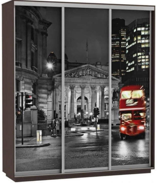 Фото Шкаф-купе Экспресс Трио Фото (1,8х0,6х2,2 - 3 двери) от производителя Мебельная компания Е1 в Щёлкино по цене 44&nbsp;410 ₽