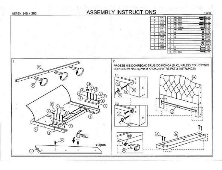 Фото Кровать двуспальная Signal Aspen (СМ 180х200) c ортопедическим основанием от производителя Signal в Щёлкино по цене 81 330 ₽