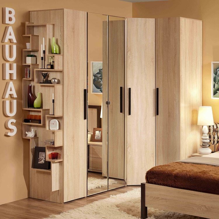 Фото Шкаф Bauhaus-8 (80) с зеркалами двухдверный от производителя Глазов в Щёлкино по цене 18 210 ₽