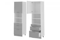 Кухня Бронкс пенал П-63 (белый, бетон,(Леко)) в Щёлкино от производителя 