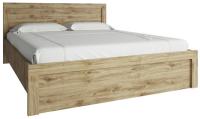 Кровать двуспальная Дорсет (Doorset) (СМ 160х200) с основанием ( 160х200 , ЛДСП , дуб наварра , без подъемного мех. , без ящиков , без матраса (Анрэкс) ) в Щёлкино от производителя 