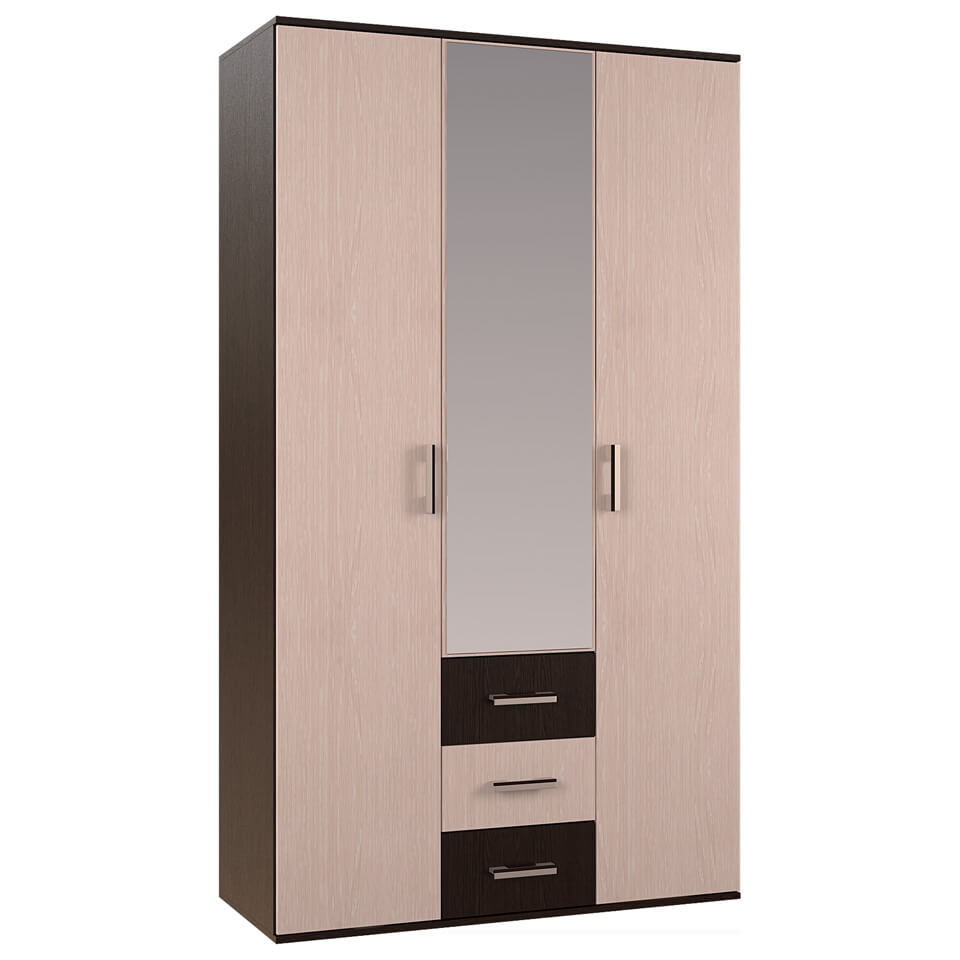 Фото Шкаф Белла (120) трехдверный  от производителя БТС  в Щёлкино по цене 13&nbsp;310 ₽