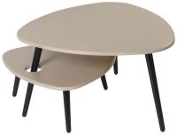 Стол журнальный бежевый лен