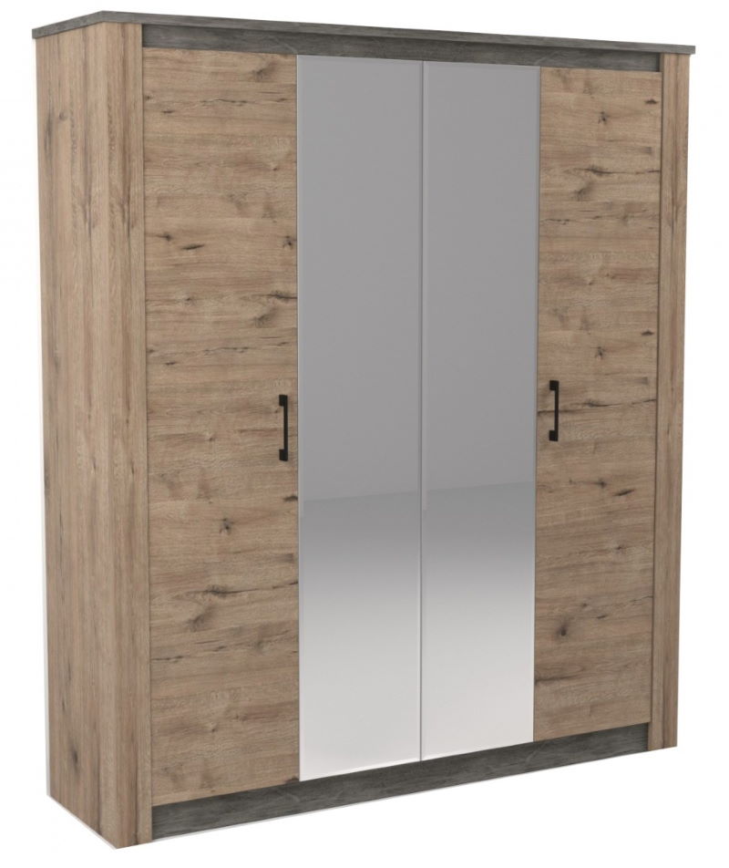 Фото Шкаф Денвер 2300 (192) четырехдверный от производителя СБК в Щёлкино по цене 47&nbsp;470 ₽