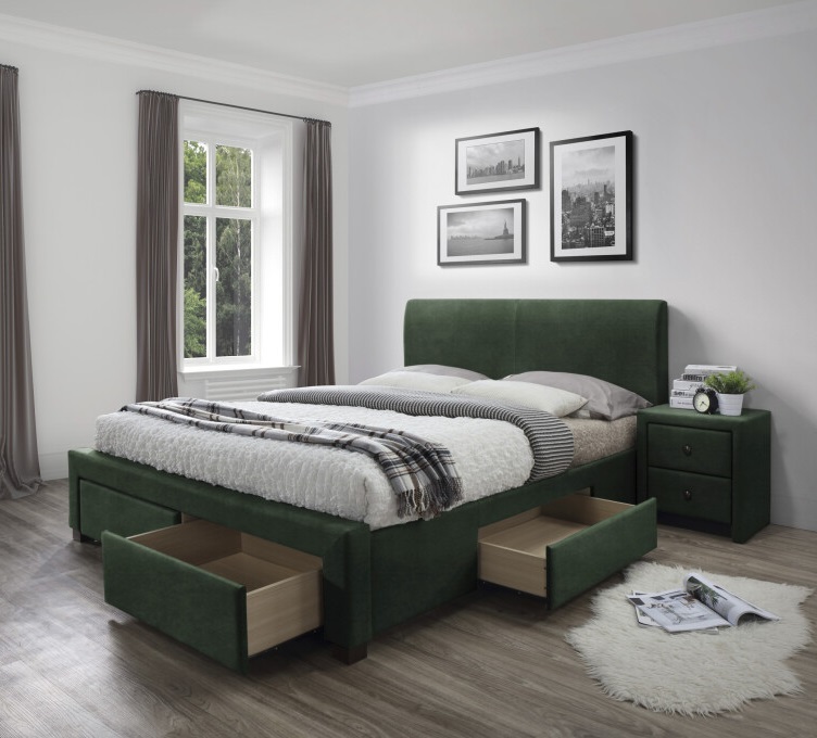 Фото Кровать двуспальная Halmar Modena 3 (СМ 160х200) c ортопедическим основанием от производителя Halmar  в Щёлкино по цене 64 020 ₽