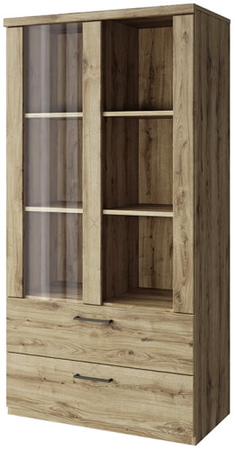 Фото Шкаф с витриной 1V2S3N Дорсет (Doorset) от производителя Анрэкс в Щёлкино по цене 17 680 ₽