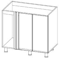 Фото tumby-pod-moyku-na-kukhnyu кухня венеция стол-рабочий м1000у (400мм) производитель SV-мебель