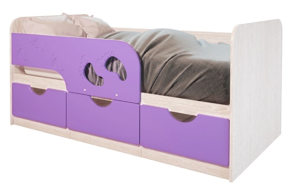 Фото Кровать детская Минима Лего (СМ 80х160) от производителя Мебелони в Щёлкино по цене 13&nbsp;530 ₽