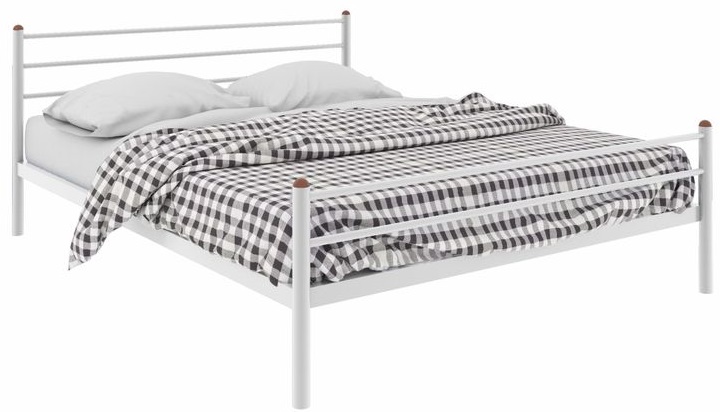 Фото Кровать двуспальная Милана Plus (СМ 140х200) трубка металл от производителя Милсон в Щёлкино по цене 13 080 ₽