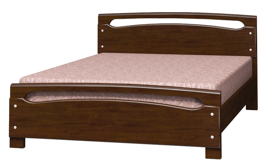 Фото Кровать двуспальная Камелия-2 (СМ 160х200) без основания с универсальными царгами от производителя Браво-мебель в Щёлкино по цене 22&nbsp;910 ₽