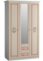 Шкаф Алиса (129) трехдверный с ящиками  (дуб саттер, крем,(Мебельсон)) в Щёлкино от производителя 