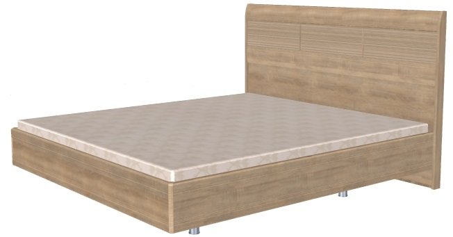 Фото Кровать двуспальная Мелисса КР-2804 (СМ 180х200) с ламельным основанием от производителя Лером в Щёлкино по цене 34 700 ₽