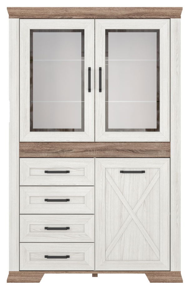 Фото Шкаф Marselle REG2W1D4S от производителя Black Red White (БРВ) в Щёлкино по цене 46 690 ₽