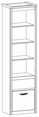 Фото Шкаф открытый 1D1S Прованс (Provence) от производителя Анрэкс в Щёлкино по цене 15 020 ₽