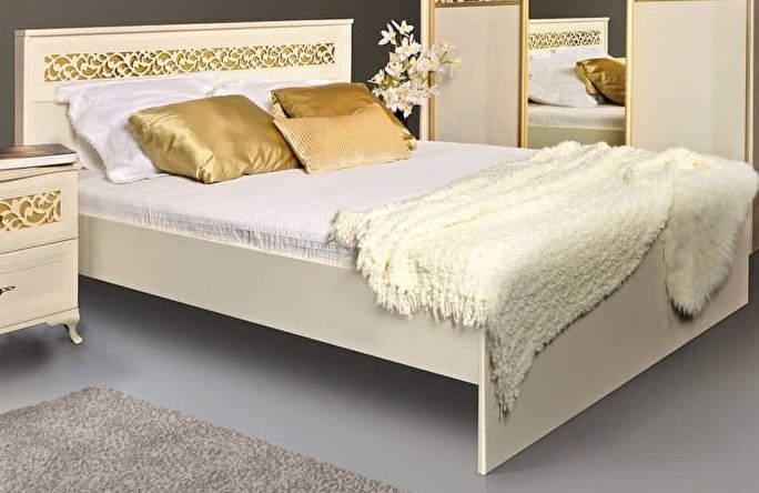 Фото Кровать двуспальная Ливадия Л8э без мягкого элемента (СМ 160х200) без основания от производителя Заречье в Щёлкино по цене 10 600 ₽