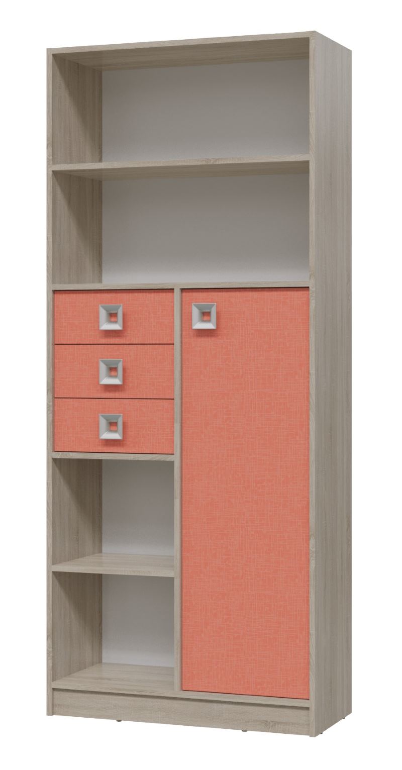 Фото Шкаф-стеллаж Сити с ящиками от производителя Гранд Кволити в Щёлкино по цене 13&nbsp;560 ₽